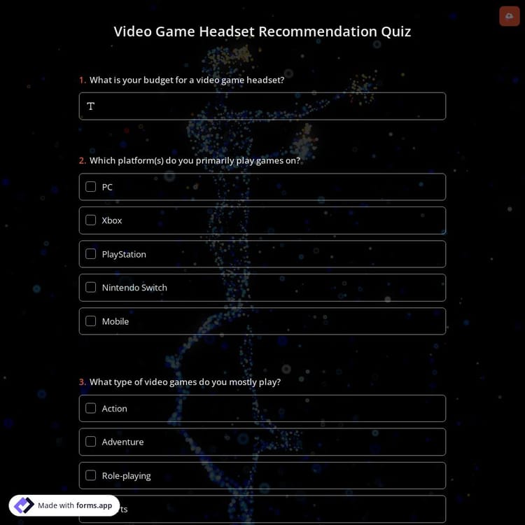 Video Game Headset Recommendation Quiz