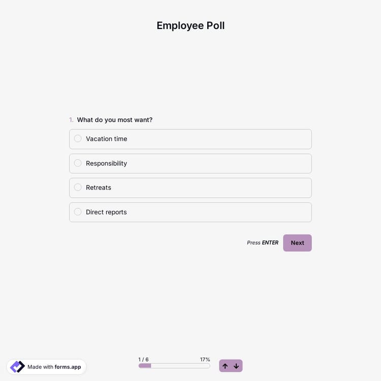 Employee Poll