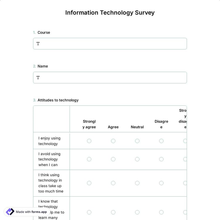 Information Technology Survey