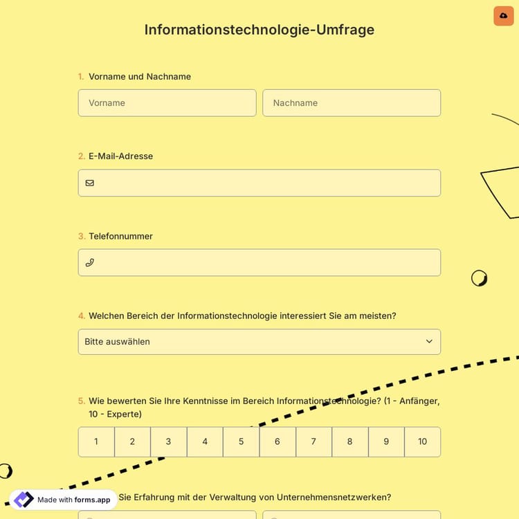 Informationstechnologie-Umfrage