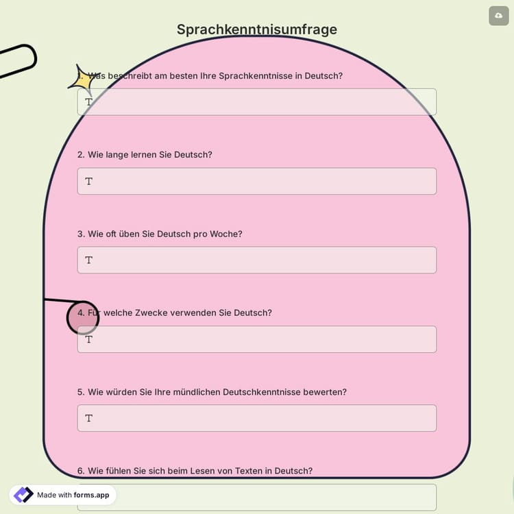 Sprachkenntnisumfrage