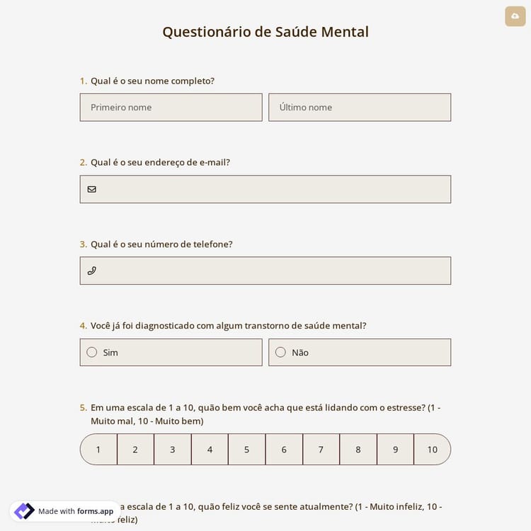 Inquérito Sobre Saúde Mental