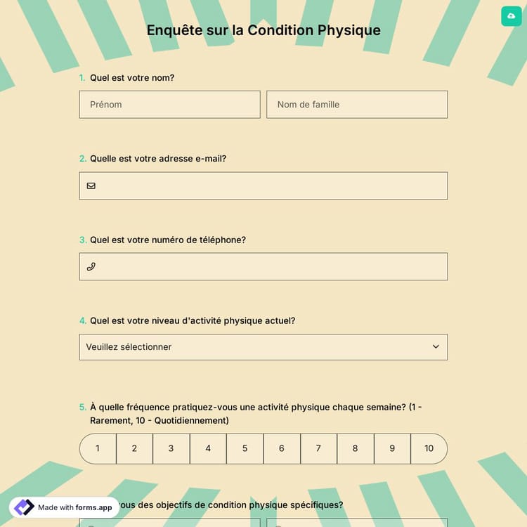 Enquête sur la Condition Physique