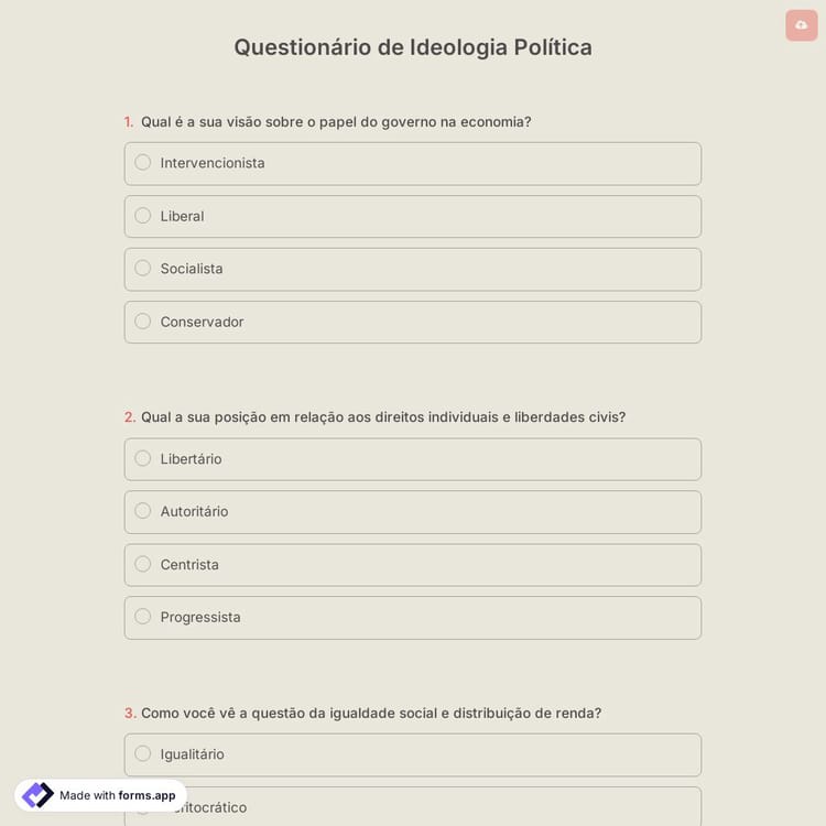 Questionário de Ideologia Política