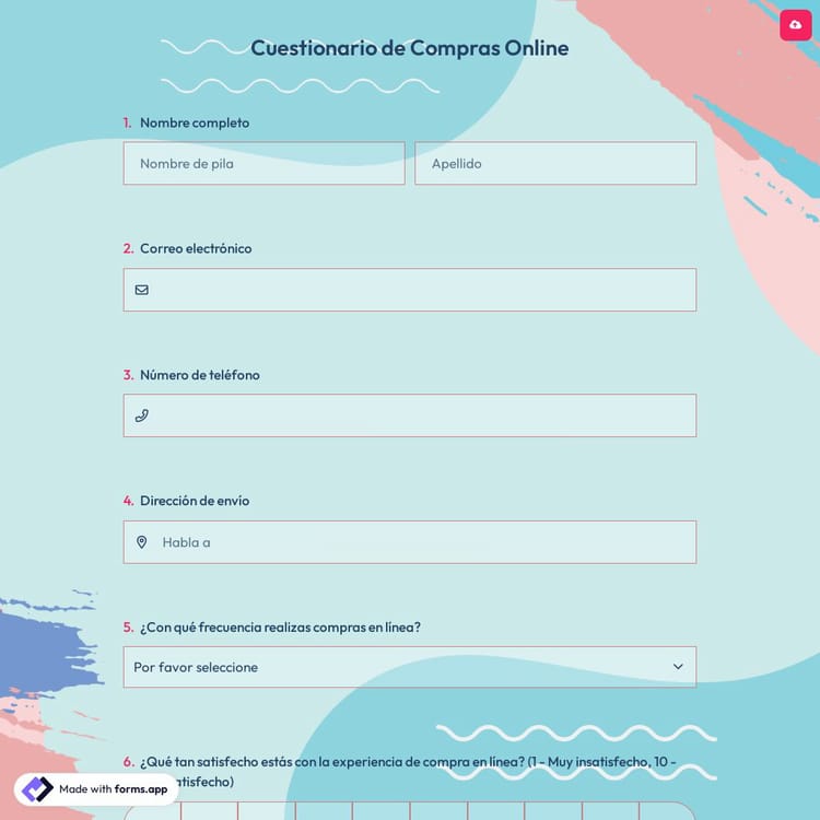 Cuestionario de Compras Online