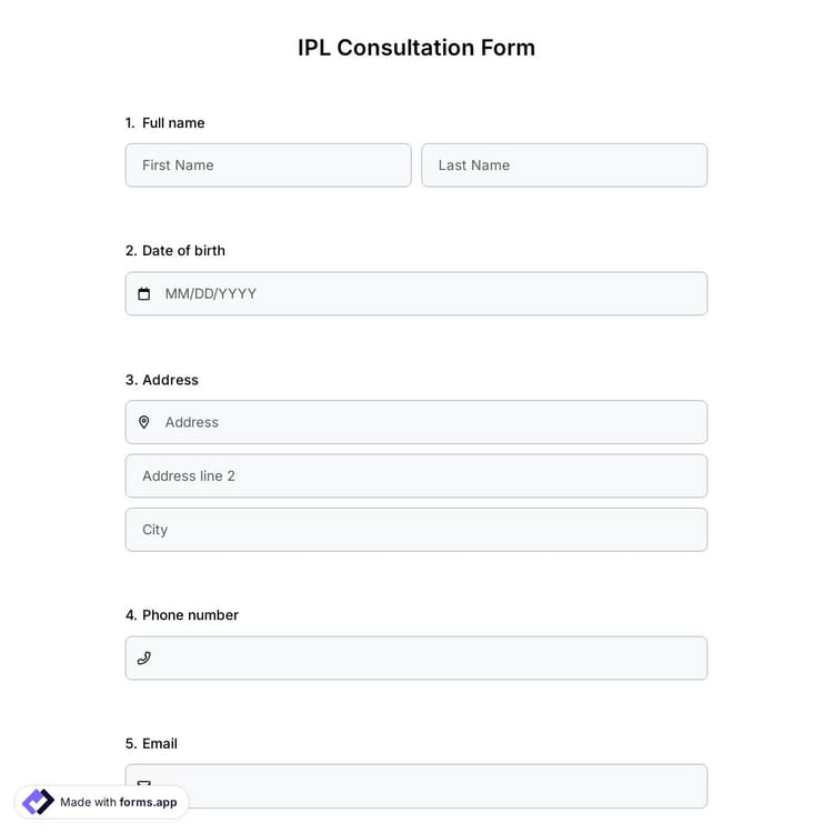 IPL Consultation Form